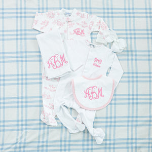 Personalized baby gift set.