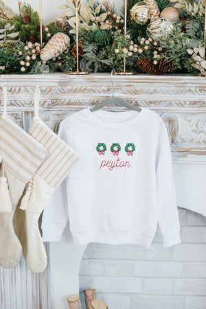 Christmas Crewneck Sweatshirt with Full Chest Motif